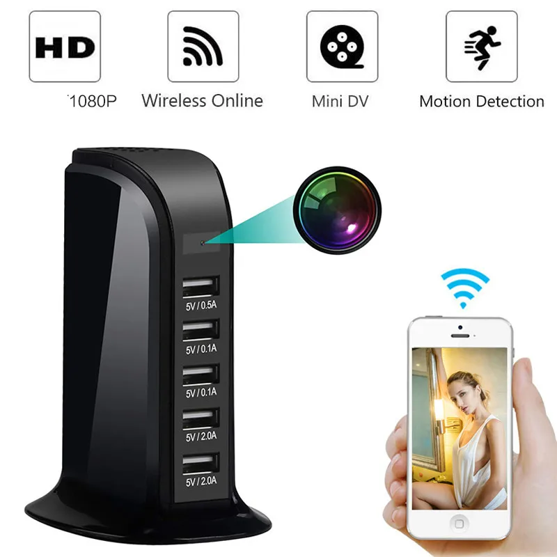 Мини-камера видеонаблюдения 4K Wi-Fi HD 1080P | Безопасность и защита