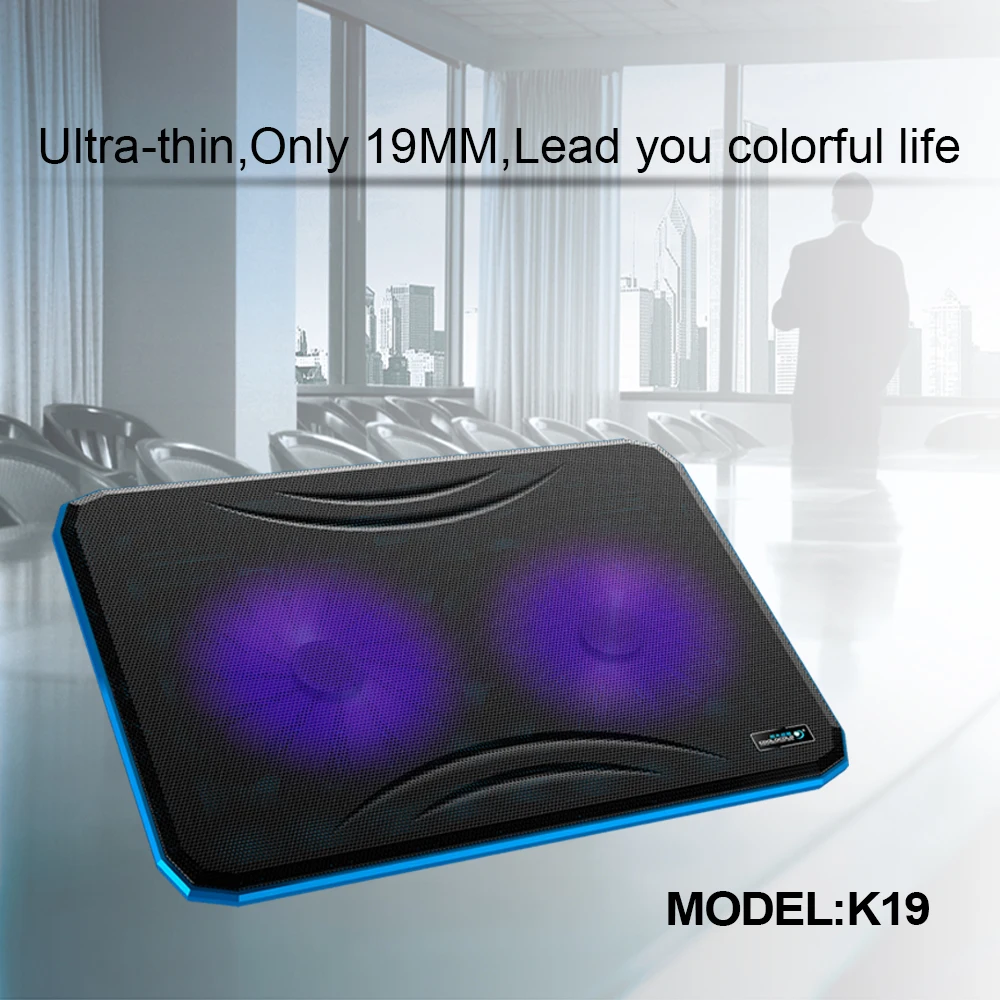 Охлаждающая подставка COOLCOLD для ноутбука с USB-портами и 2 вентиляторами