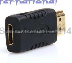 Фото Dhl ИЛИ ems 200 шт. Mini HDMI-совместимый переходник мама-HDMI-совместимый штекер конвертер