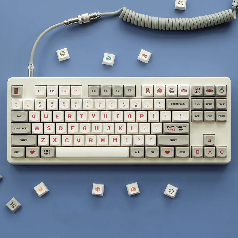 

1 set Gameboy childhood classic retro game key cap for MX switch mechanical keyboard XDA Cherry profile keycaps for FC