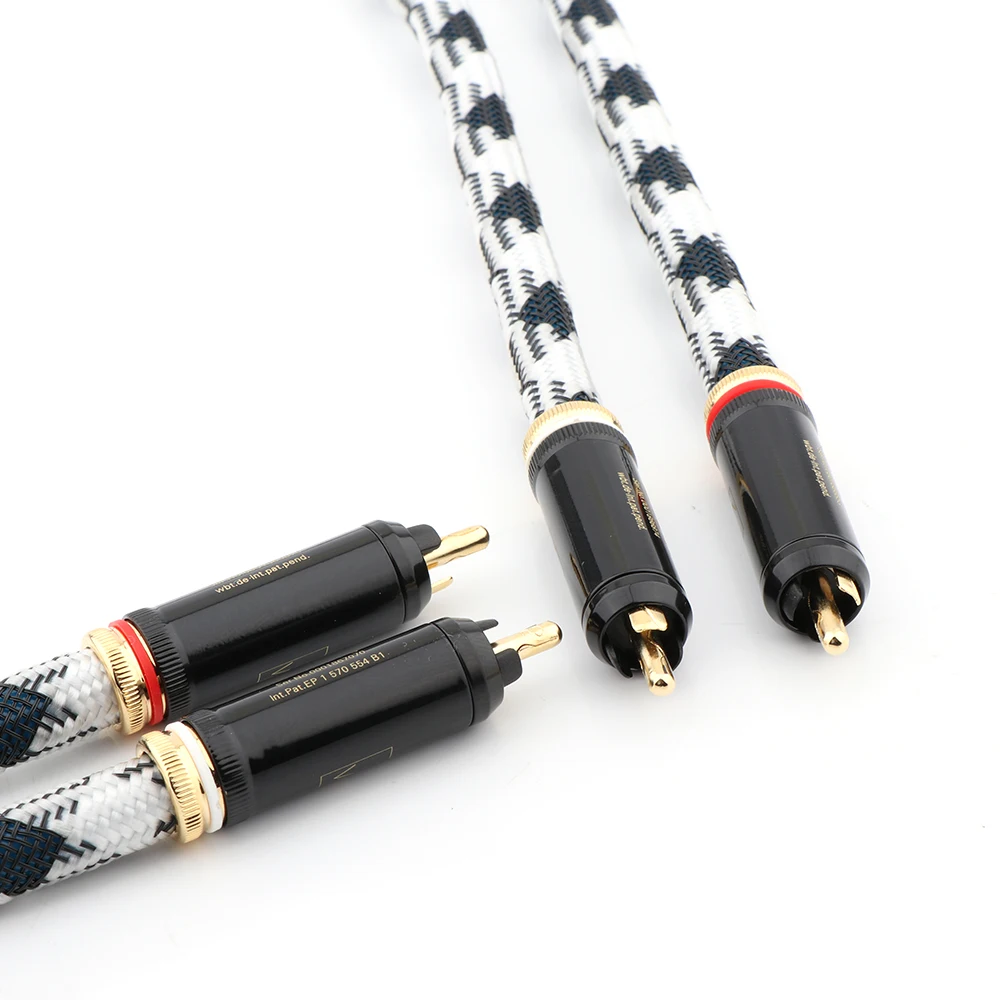 Соединительный кабель RCA ST-48B Hi-end OCC с посеребренным покрытием аудиофильский