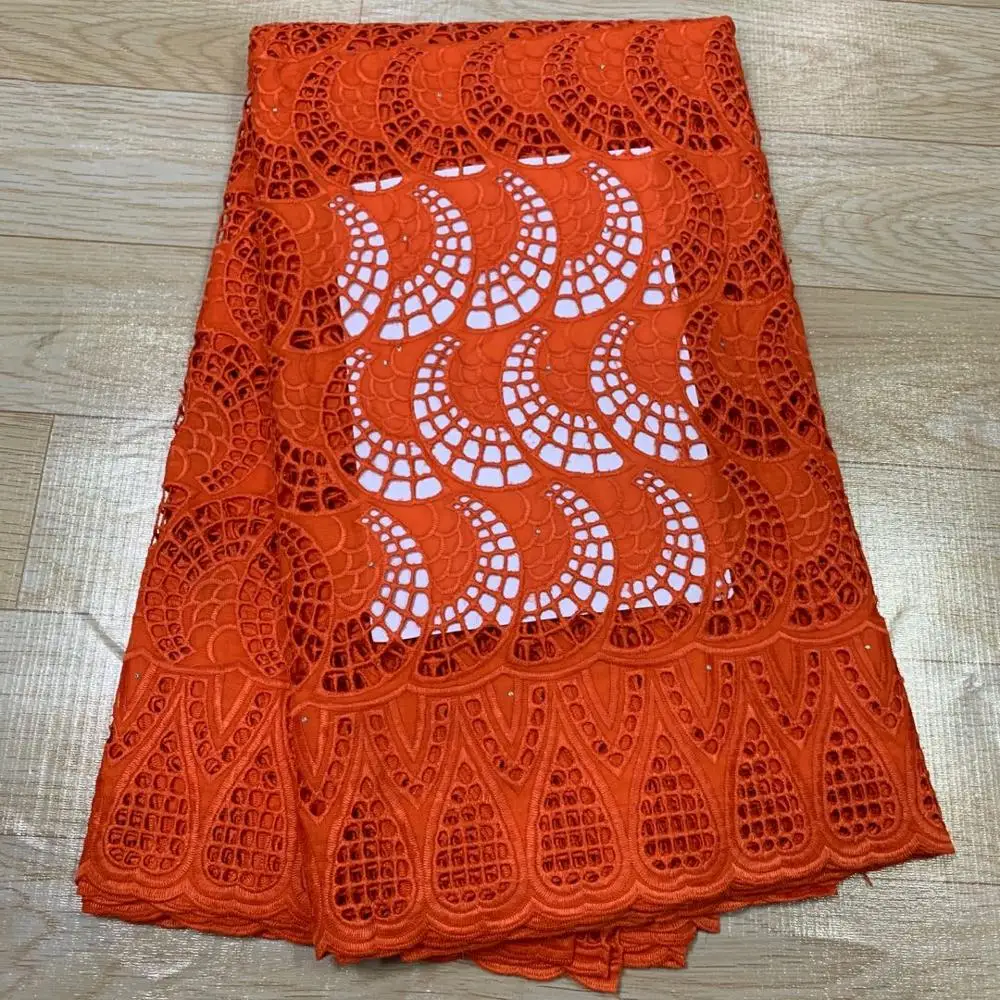 

MIQIER High Quality African NigerianTulle Milk Silk Voile Pure Swiss CottonDamask Lace Fabric Embroidery Party Dress 2.5yards