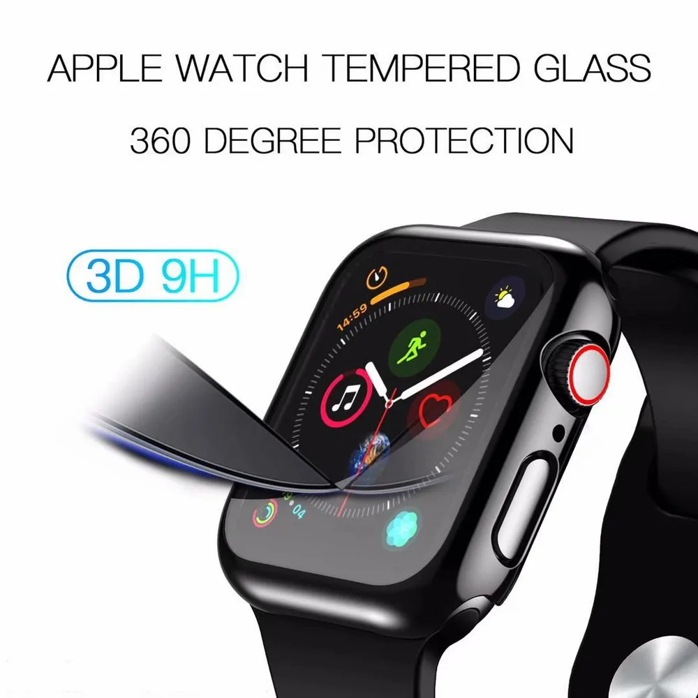 3D полнослойная стальная пленка протектор для Apple Watch 4 3 2 1 40 мм 44 38 42 закаленное