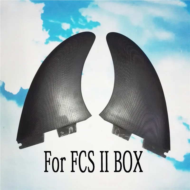 BiLong FCS AMT двойные плавники X большие черные для серфинга плавник FCS/FCSII/ FUTURE box Performance