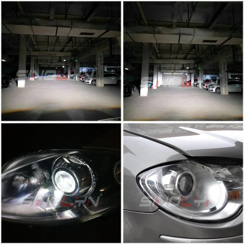 SINOLYN 3,0 дюйма 55 Вт HID линзы проектора bi xenon фары линзы Быстрый Яркий W/WO ангельские глазки комплект H4 фара модификация DIY
