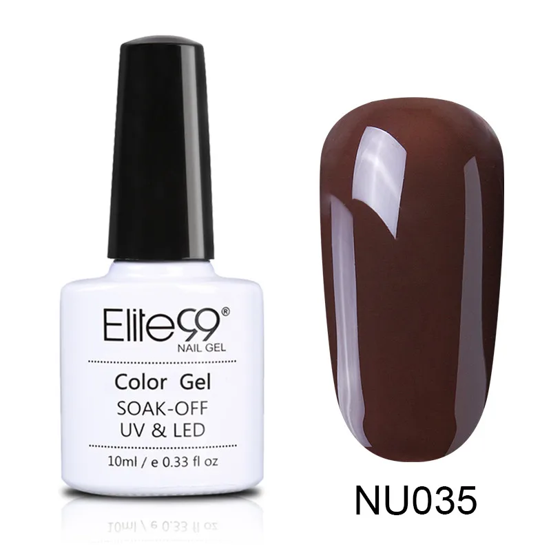 035 Elite99 10 мл Гель-лак телесного цвета Vernis Полупостоянный УФ-гель для ногтей гели для дизайна ногтей Эмаль лак для ногтей гель лак - Цвет: 035