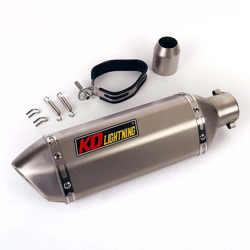 Universal 38-51mm Motorcycle Exhaust Muffler Pipe Stainless Steel Rear Escape Removable DB Killer Silencer Dirt Bike ATV |