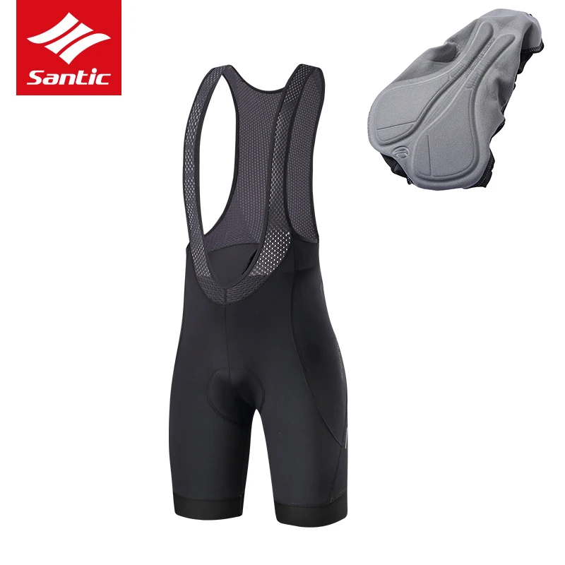 Мужские велосипедные шорты Santic дышащие сетчатые + 4D мягкие для горных