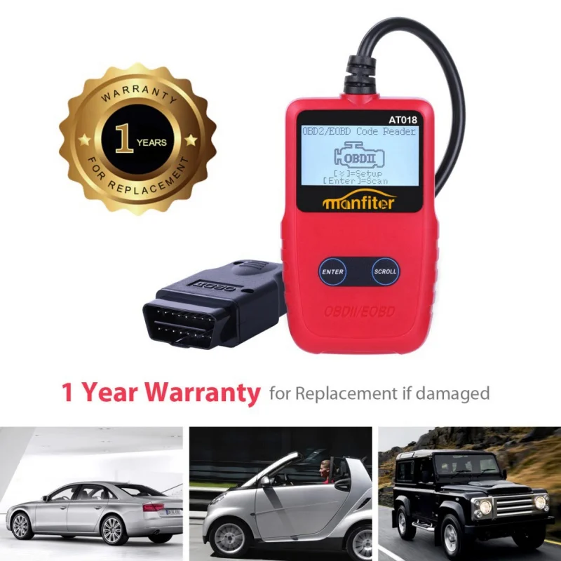 OBD2 сканер ридер от проверки двигателя светильник OBD II диагностический инструмент