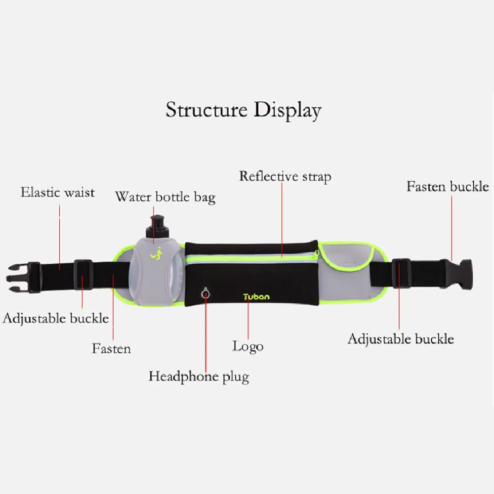 Спортивные поясные сумки для бега сумка бутылки с водой противокражная