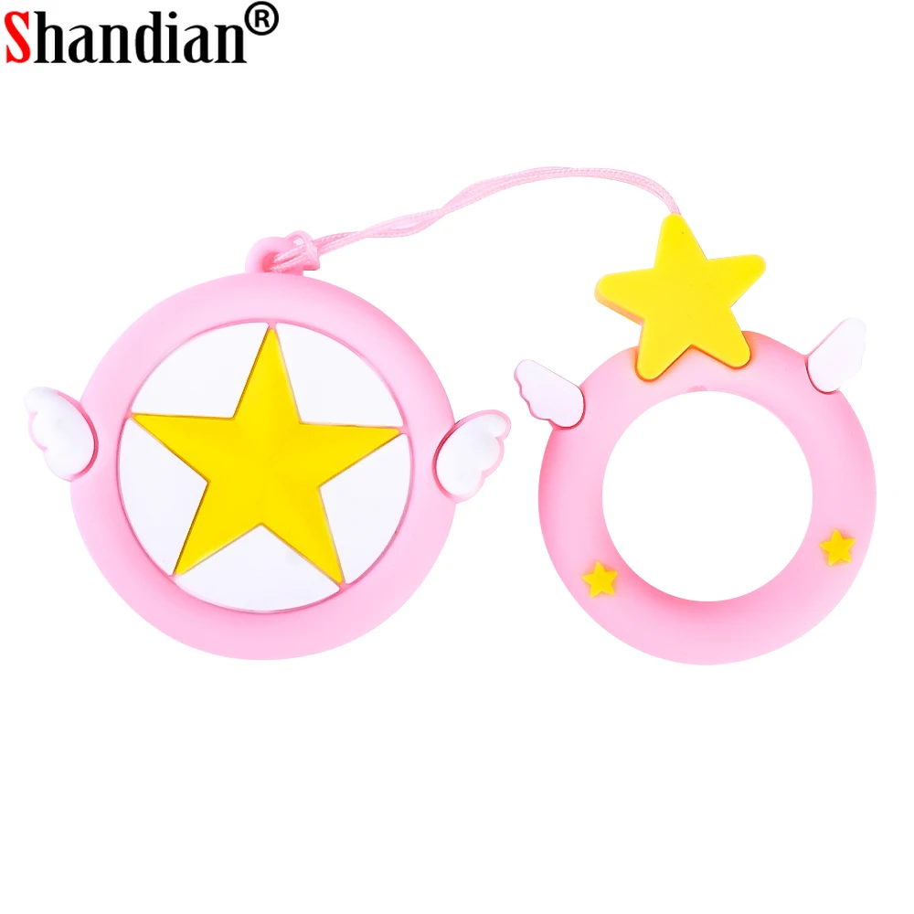 

Cartoon USB flash drives 128GB Cute USB stick Pink stars Pen drive 64GB Gifts for girls Beautiful girly Heart Key chain Pendrive