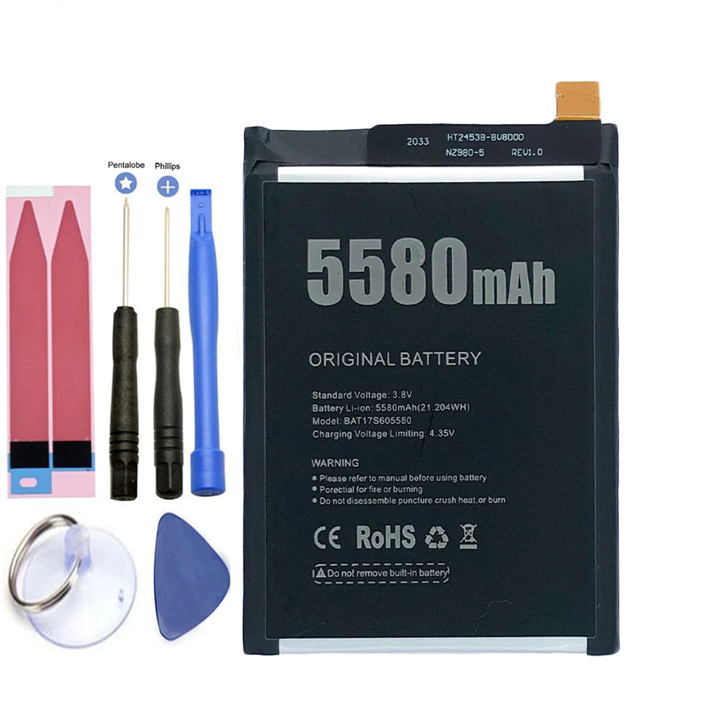 Аккумулятор ISUNOO 5580 мАч DOOGEE S60 BAT17M15580 BAT17S605580 резервные батареи Для +