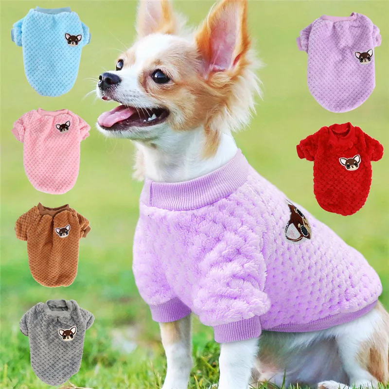 

Classic Warm Dog Clothes Puppy Pet Cat Clothes Sweater Jacket Coat Winter Fashion Soft for Small Dogs Chihuahua