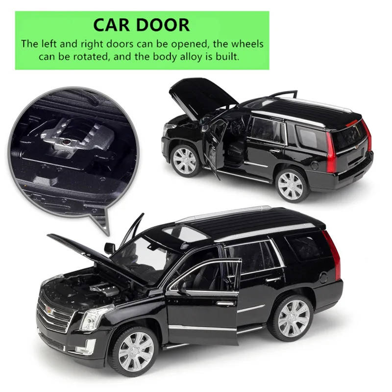 WELLY 1:24 Cadillac Escalade SUV модель автомобиля из сплава украшение Коллекция игрушек инструменты подарок