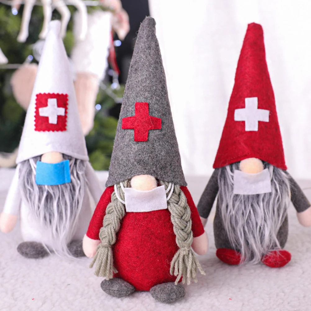 

Santa Nurses Faceless Doll Christmas Decorations For 2021 Merry Christmas Ornament Xmas Gifts Navidad Noel Happy New Year 2022