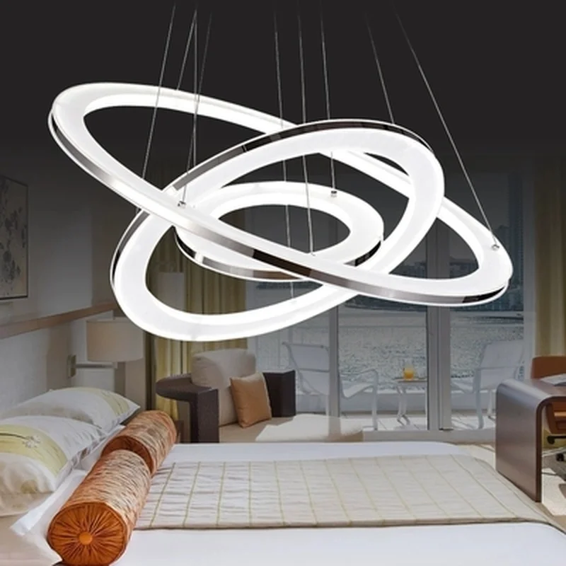 Современные светодиодные подвесные светильники круглый светильник с