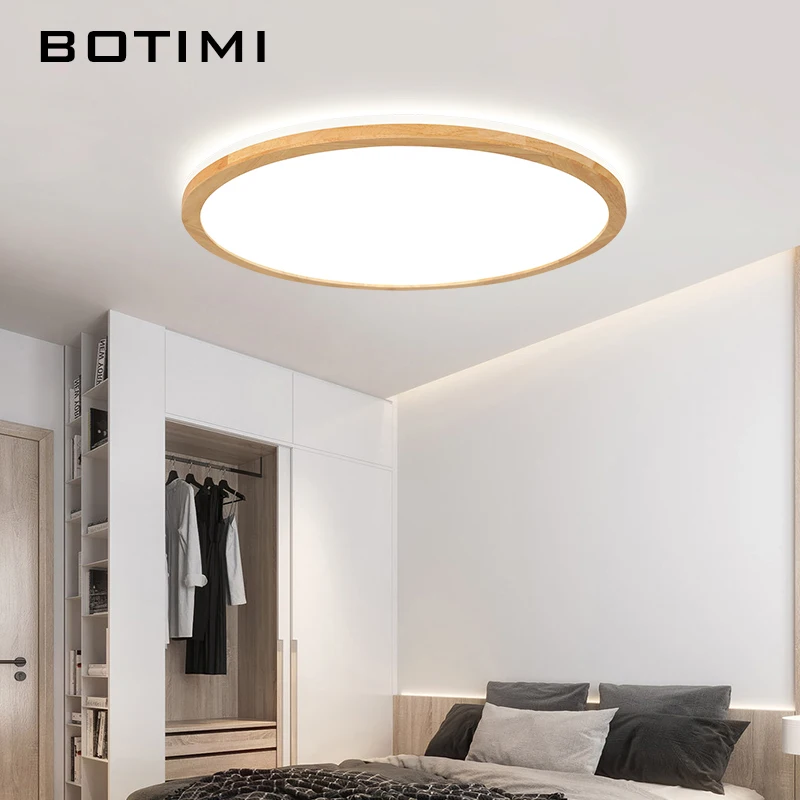 Современные Квадратные деревянные потолочные светильники для гостиной