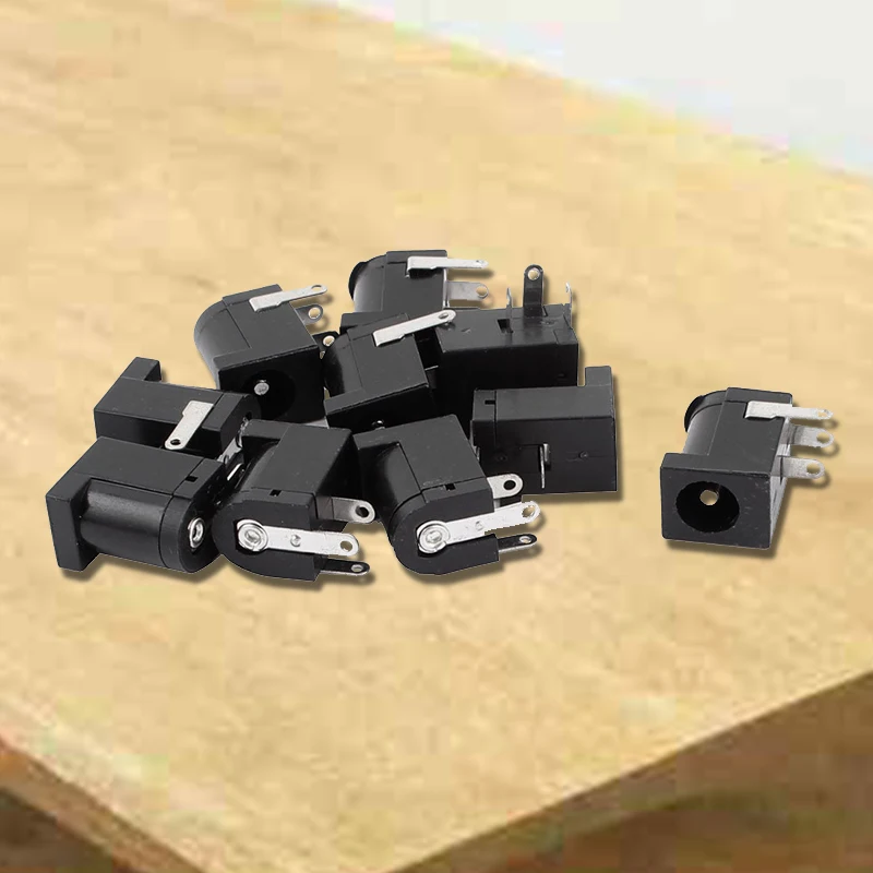 

10pcs 3 Pin PCB Mount 5.5x2.1mm Female DC Power Jack Socket Connector