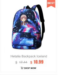 Hetalia рюкзак Hetalia Group рюкзаки для мужчин-женщин школьная сумка с рисунком трендовые высококачественные студенческие сумки с несколькими карманами