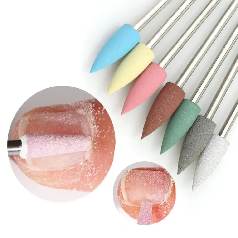 

Silicone Nail File Bit Rotary Small 2.35MM Colorful Easy-using Nail Polishing Drill Bits for Beauty Salon