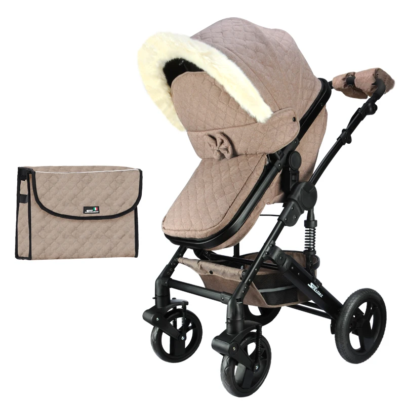 Роскошная легкая коляска для детей 2 в 1 трансформерная автомобильное сиденье