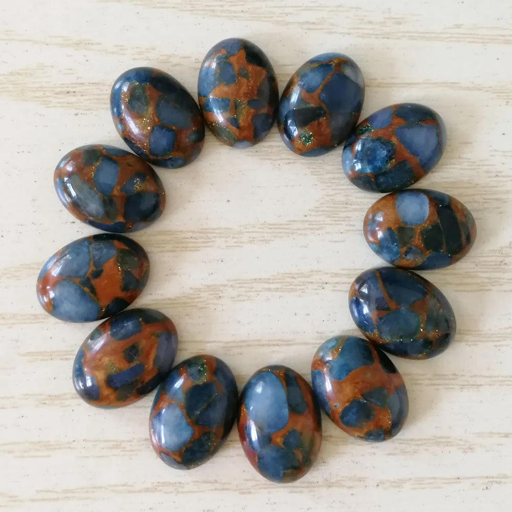 

13x18mm natural onyx Oval CAB CABOCHON Fashion blue ocean stone beads for jewelry making wholesale 50pcs/lot free shipping