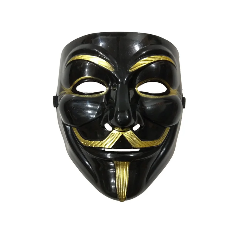 10 шт красный и черный V for Vendetta маска анонимная фильм Гай Фокс аксессуары к костюму