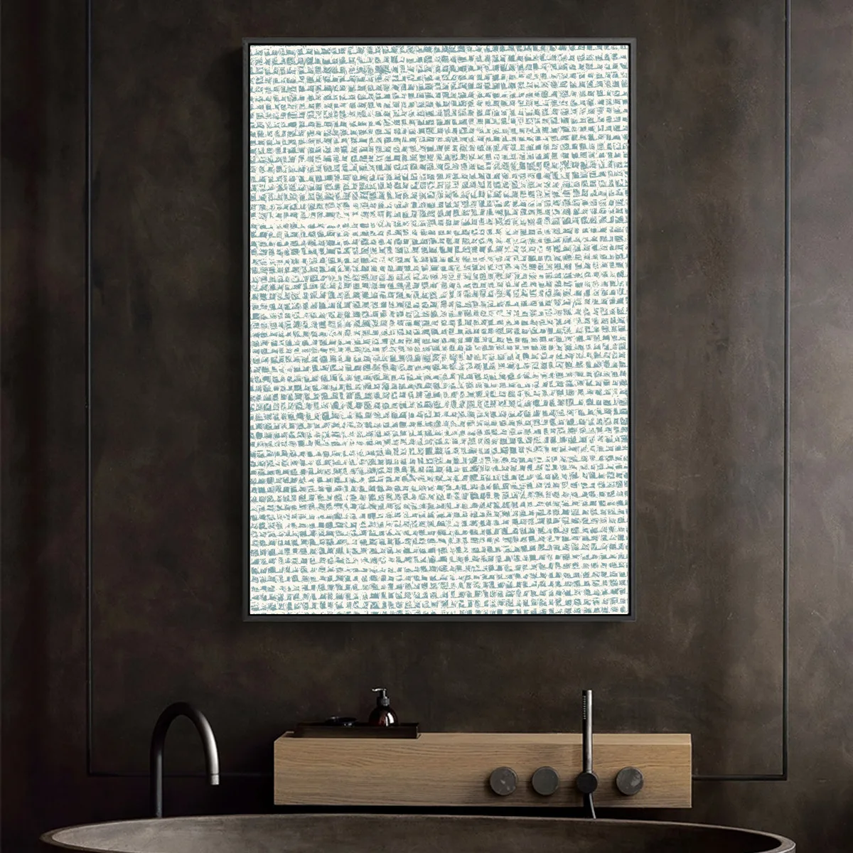 Ретро-постер с текстурой древесины конопли эффектом трещин и затенения Картина