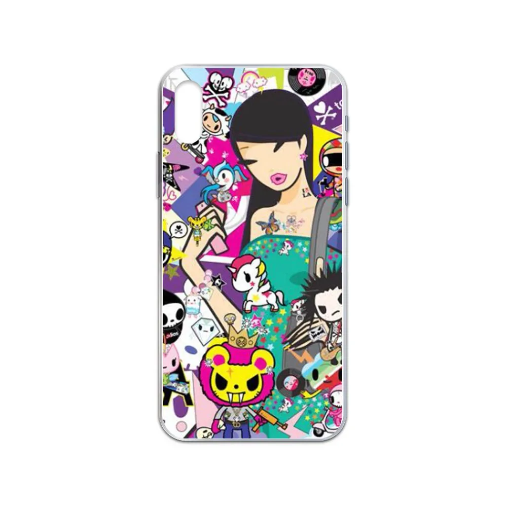 Японский Kawaii tokidoki 3D Etui hoesjes Прозрачный чехол для телефона iphone 4 4S 5 5C 5S 6 6S PLUS 7 8 X XR XS 11