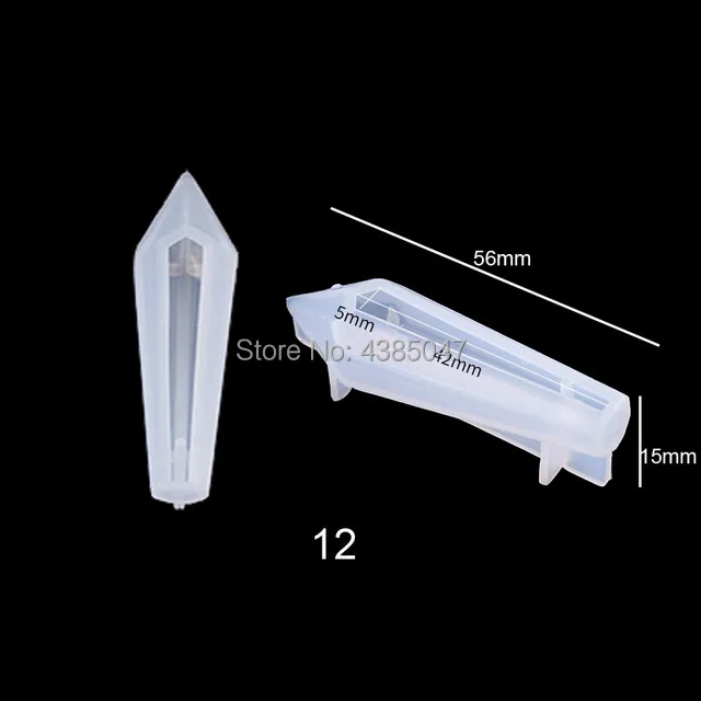 12-56x15 Высушенный цветок силиконовые УФ смолы эпоксидной формы DIY ювелирные изделия инструмент ювелирные изделия формы кристалл алмазные формы - Цвет: 12-56x15
