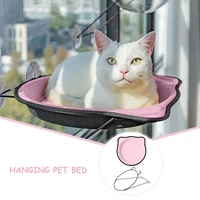 cat window hammock pet resting seat window mounted kitten perch with suction cup gray