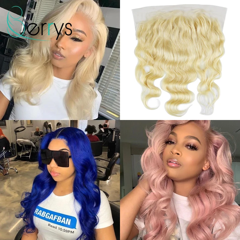 Berrys волосы пряди человеческих волос для Синтетические на кружеве застежка 13x6 613