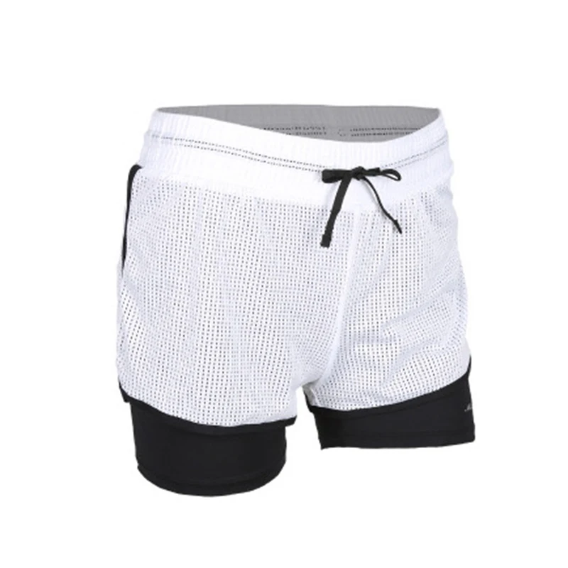 

Lightweight, Breathable and Quick Drying Women's Multicolor Women's Sweatshorts Casual Loose Hollowed Out Mesh Sports Shorts
