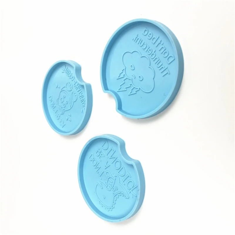 

13MC Coaster Epoxy Resin Mold Tray Plate Cup Mat Pad Silicone Mould DIY Crafts Decorations Casting Tools