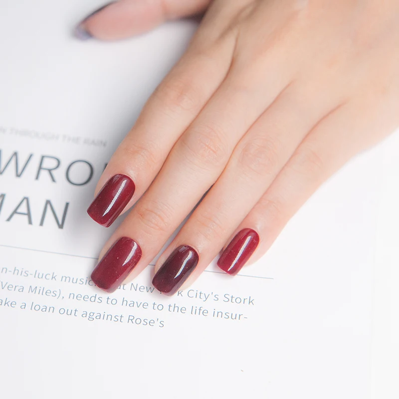 Belle Fille Розовый Красный Цвет гель лак для ногтей украшение Блестящий Vernis Гель УФ 10