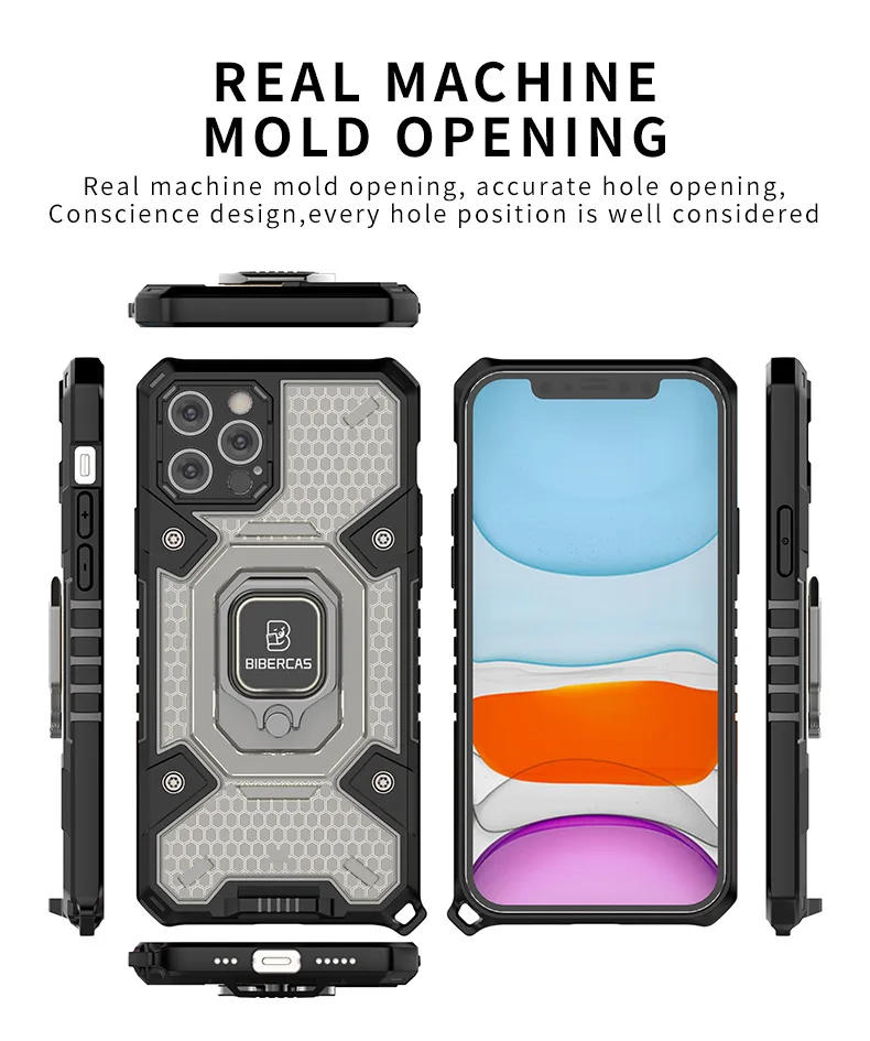 armor case for oppo realme gt stand holder magnetic ring phone cover for oppo 6 pro plus realme gt 5g 8 pro find x3 case coque free global shipping