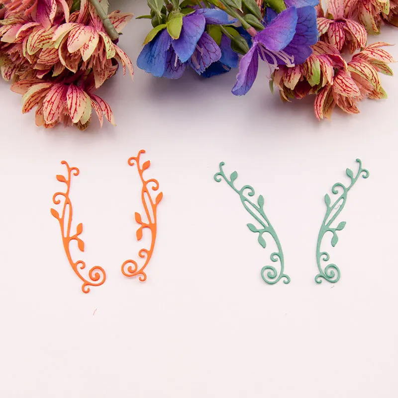 Кромки металла листьев филиал фон резки для скрапбукинга изготовление бумажных