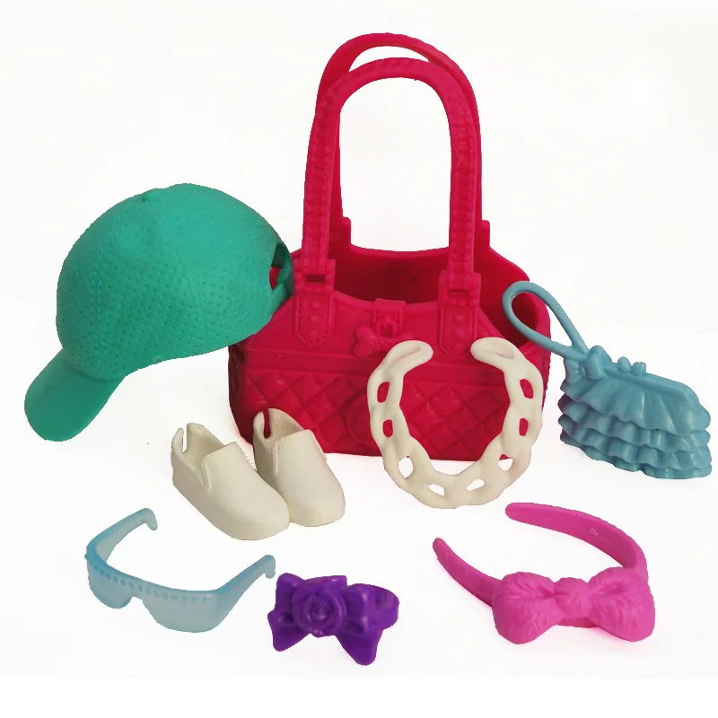 9 шт./компл. сумка для куклы шляпа очки обувь принцессы кукла игрушка модные