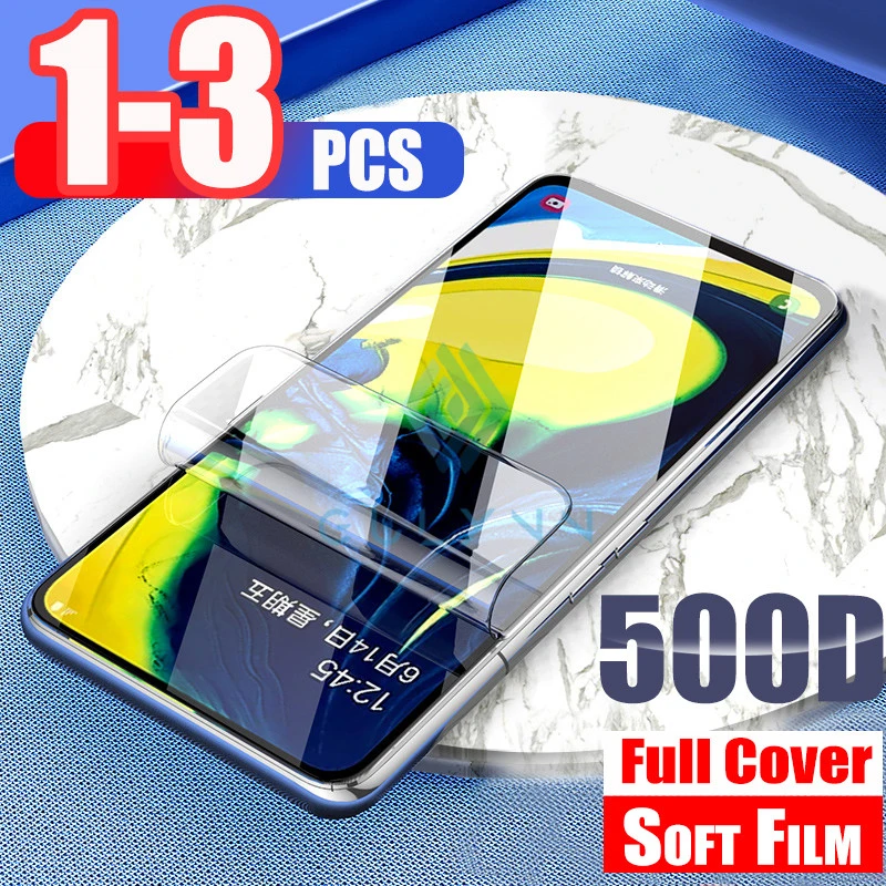 3PCS Soft Hydrogel Film Screen Protector For Samsung Galaxy S10 S20 Ultra Plus A51 A71 A81 M30 A50 A70 S A51  Screen Protector