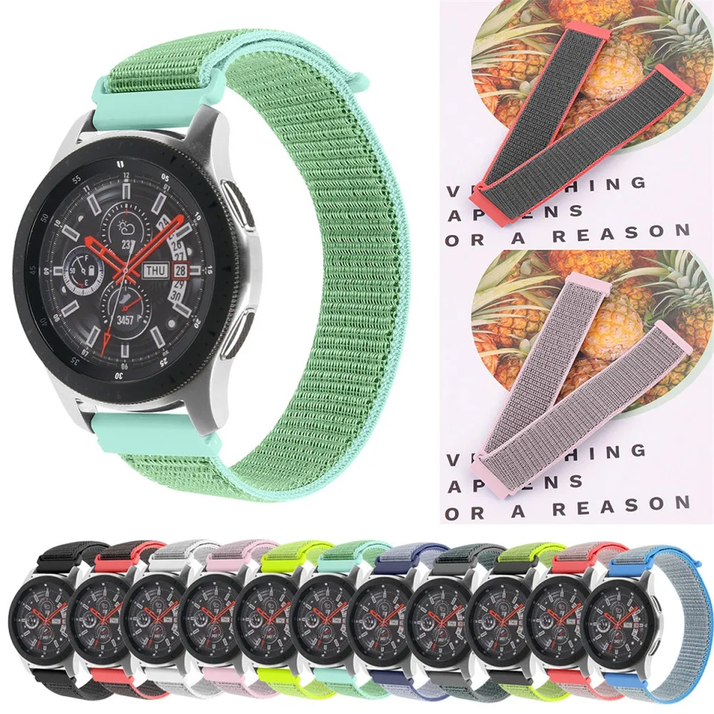 Нейлоновый ремешок для часов Samsung Galaxy 22 мм 46 Gear S3 спортивный Huami Amazfit 2/2S Huawei Watch 2