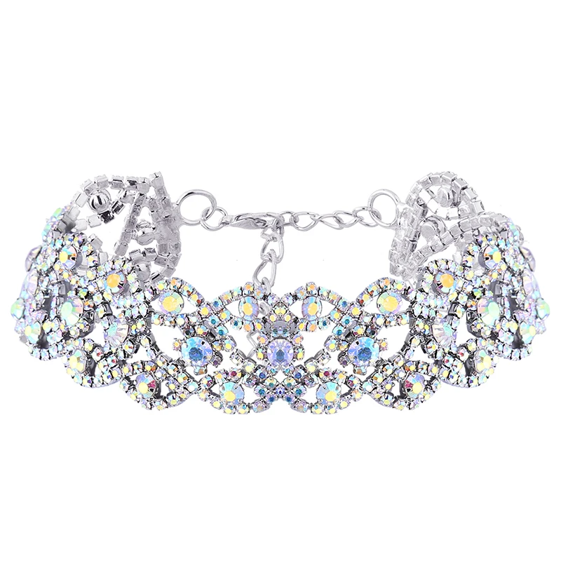 Ожерелье-чокер Стразы с кристаллами для женщин модные ювелирные изделия