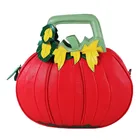 Новые кожаные сумки на весну и лето, сумка-мессенджер через плечо, маленькая круглая сумка, креативная сумка в форме тыквы