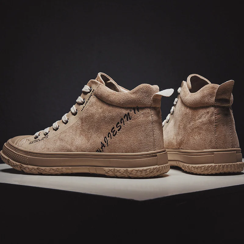 

Zapatos Lona Hombre Shoes High Top Sneakers With A Mens Casual Canvas For Men Hightop Korean Zapatillas Altas Hombre
