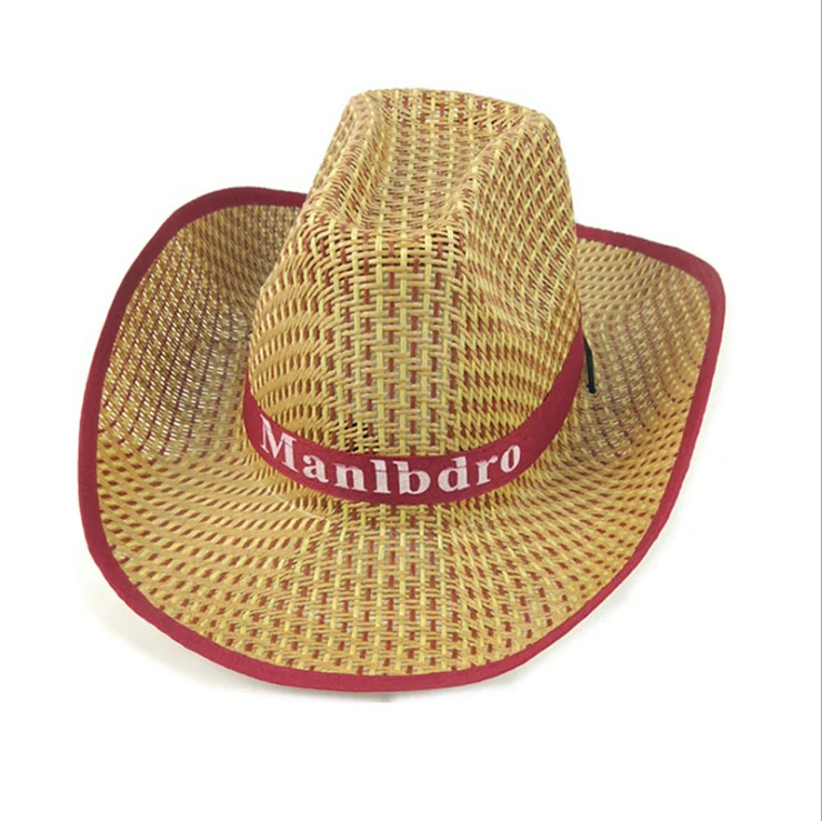 Tourism large brim casual straw hat men's and women's protection sun summer cowboy | Аксессуары для одежды