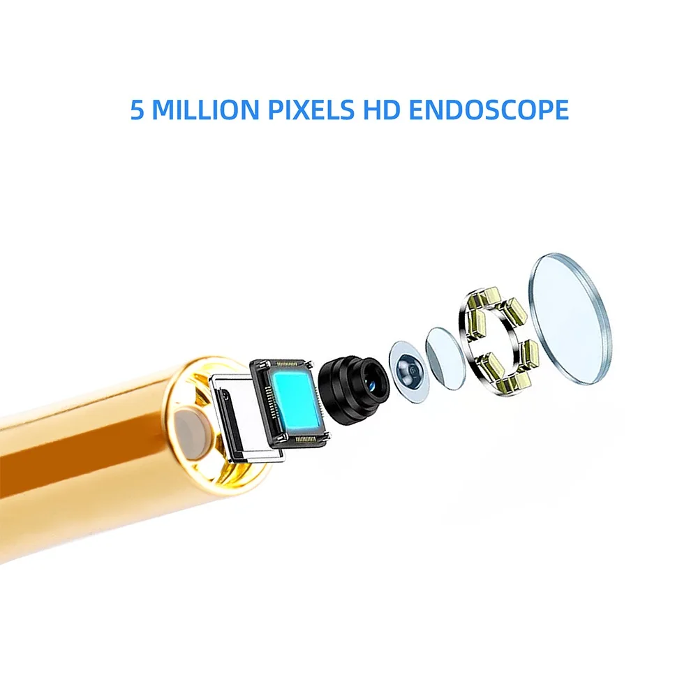 Умная Ушная камера 5 миллионов пикселей эндоскоп инструмент для чистки ушей