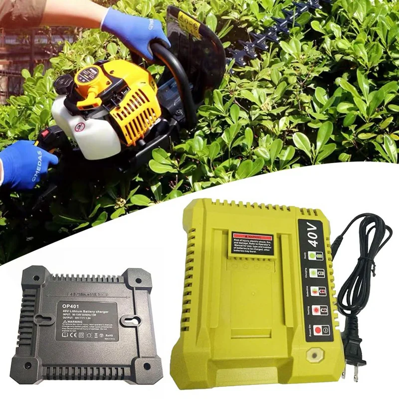 OP401 40V литий ионный Батарея Зарядное устройство для Ryobi OP4050A OP4015 OP4026 OP4030 OP4040 OP4050