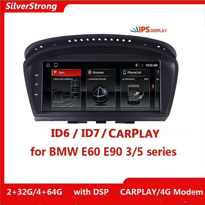

8.8” Android 12.0 Car Radio for BMW 3 5 Series E60 E61 E63 E64 E90 E91 E92 E93 CCC CIC 2Din 4G WIFI Carplay Head Unit Bluetooth