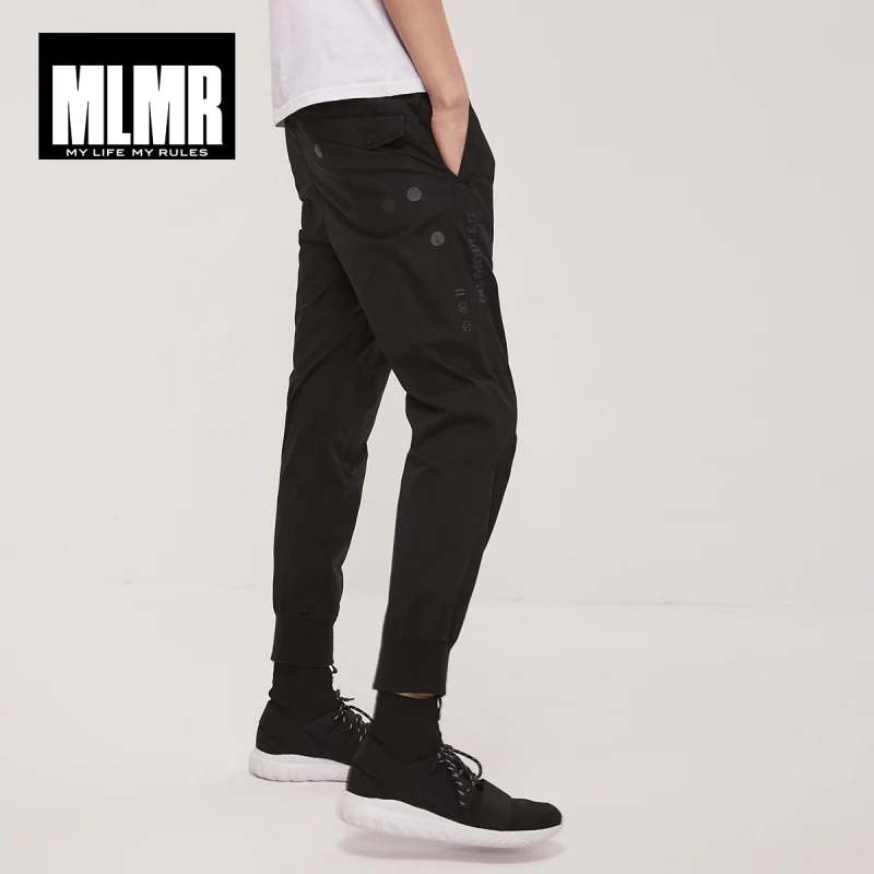 Мужские прямые облегающие укороченные брюки JackJones MLMR из 100% хлопка | Уличная