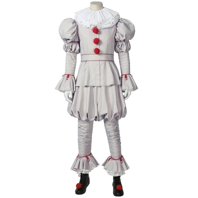 IT Chapter Two Costume It Pennywise, танцевальный клоун, куртка для костюмированной вечеринки, нарядная обувь для взрослых, наряд на Хэллоуин, индивидуальный заказ