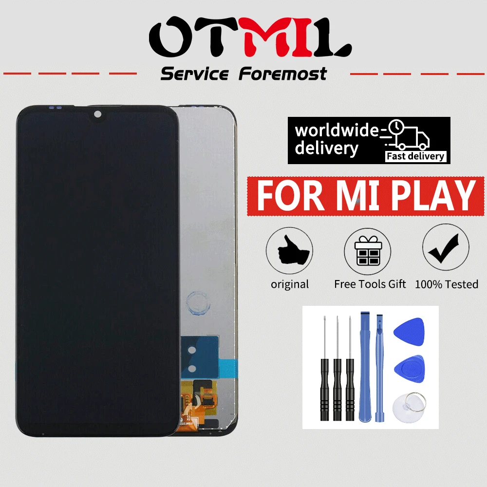 Фото OTMIL 5 84 "протестирован для дисплея Xiaomi Mi Play ЖК дисплей сенсорный экран